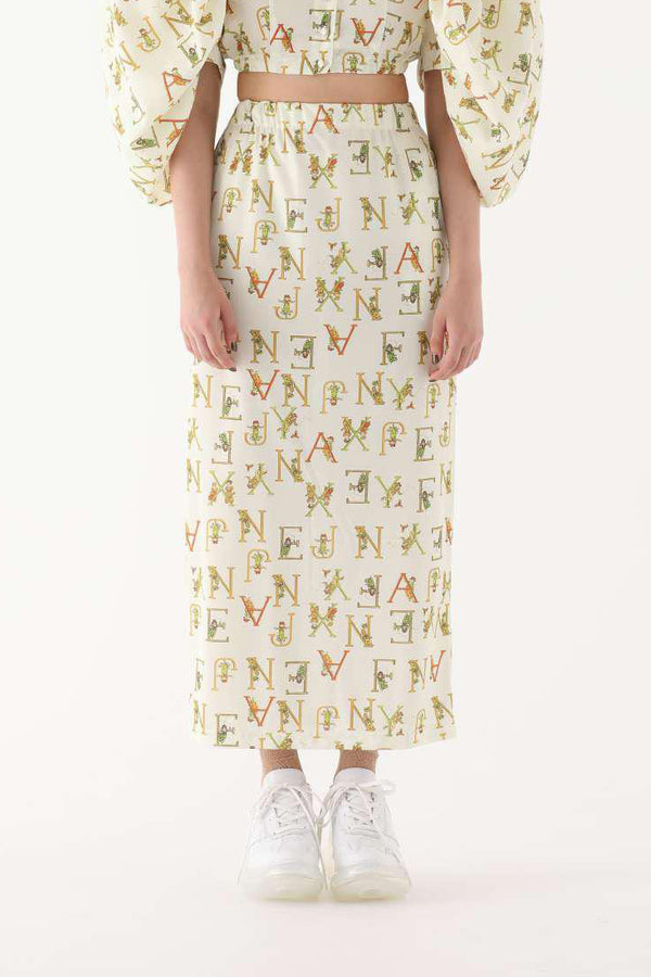 Jennyfax Skirt JFSS22S01 Vintage Logo